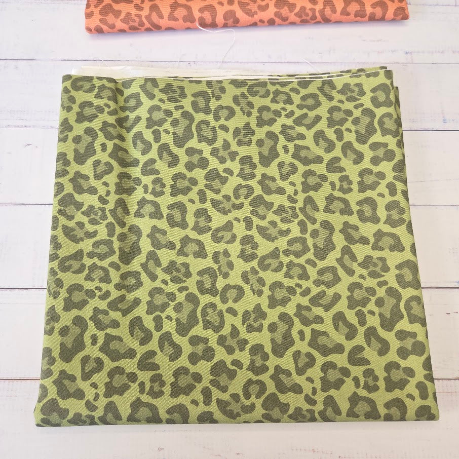 MYO Design - Twill Canvas - Leopard - olive