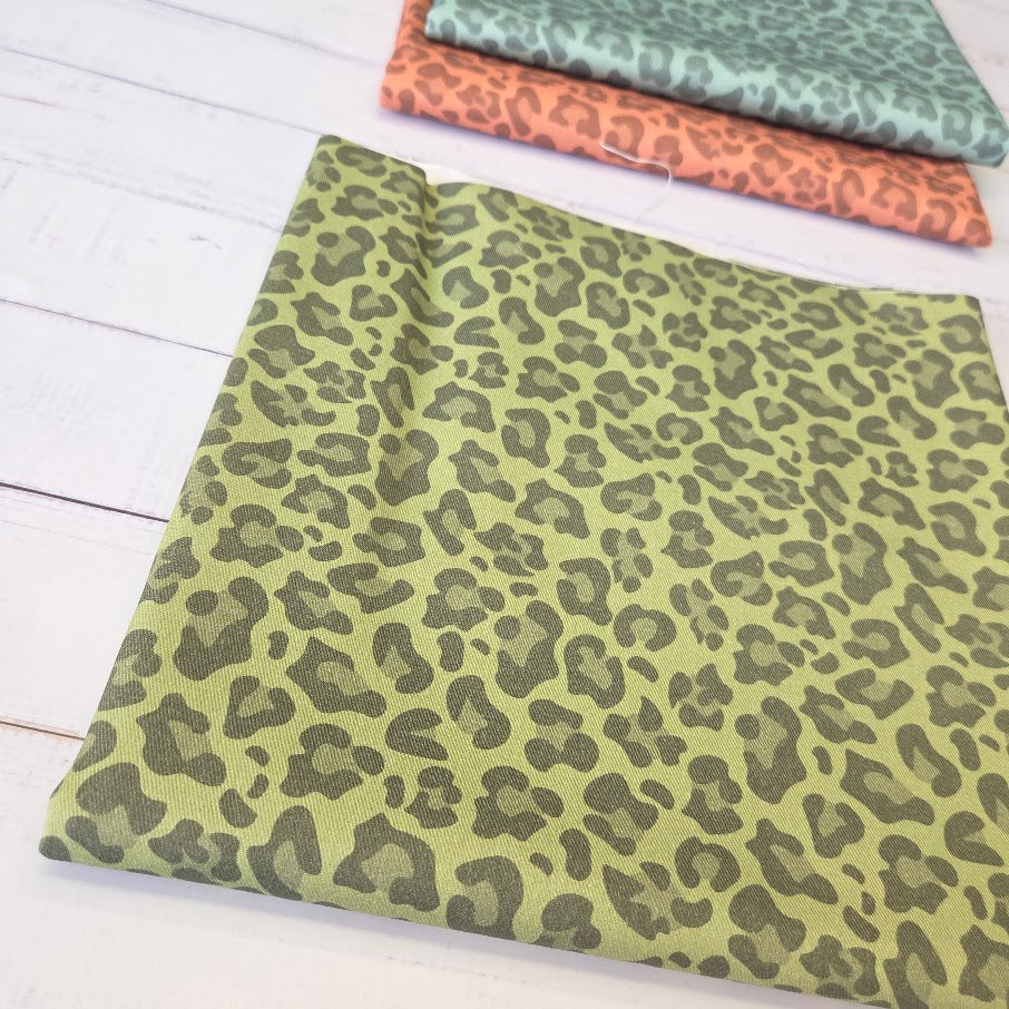 MYO Design - Twill Canvas - Leopard - olive