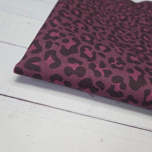 MYO Design - Twill Canvas - Leopard - dark berry