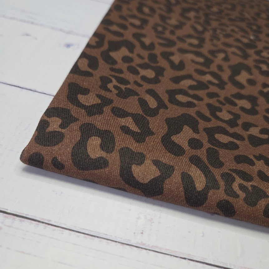 MYO Design - Twill Canvas - Leopard - dark chocolate
