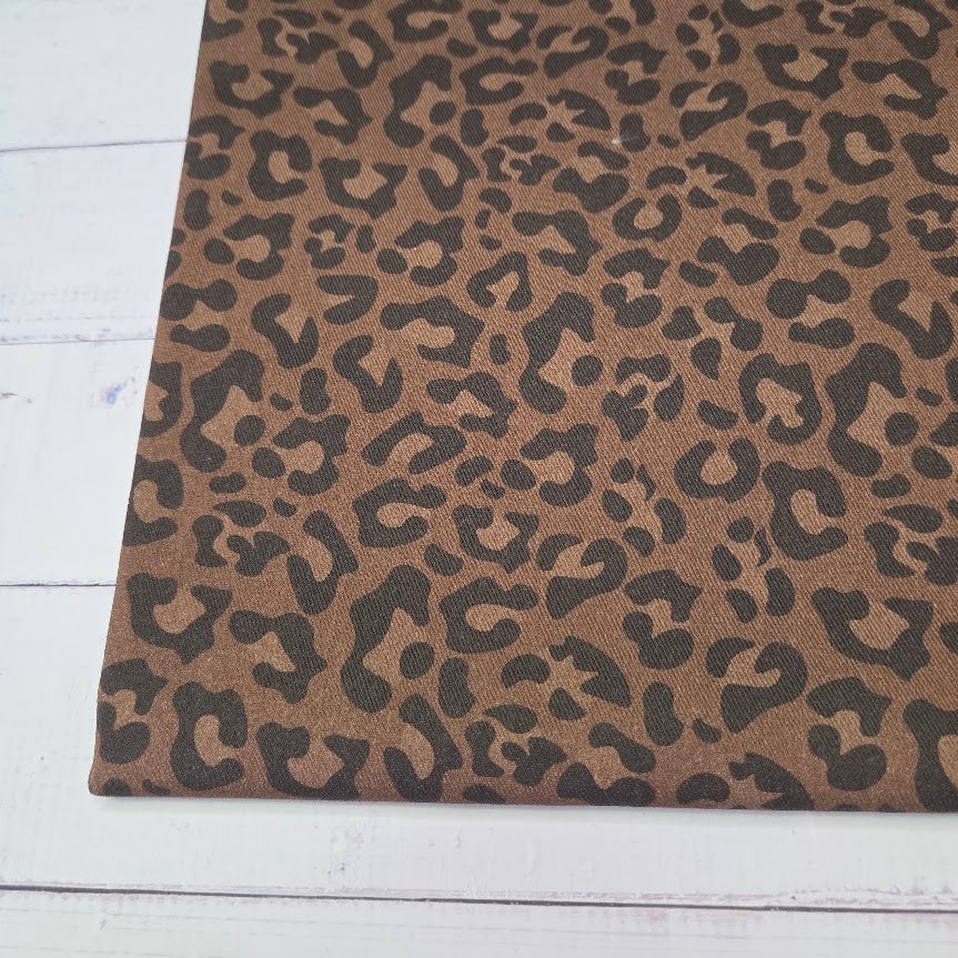 MYO Design - Twill Canvas - Leopard - dark chocolate