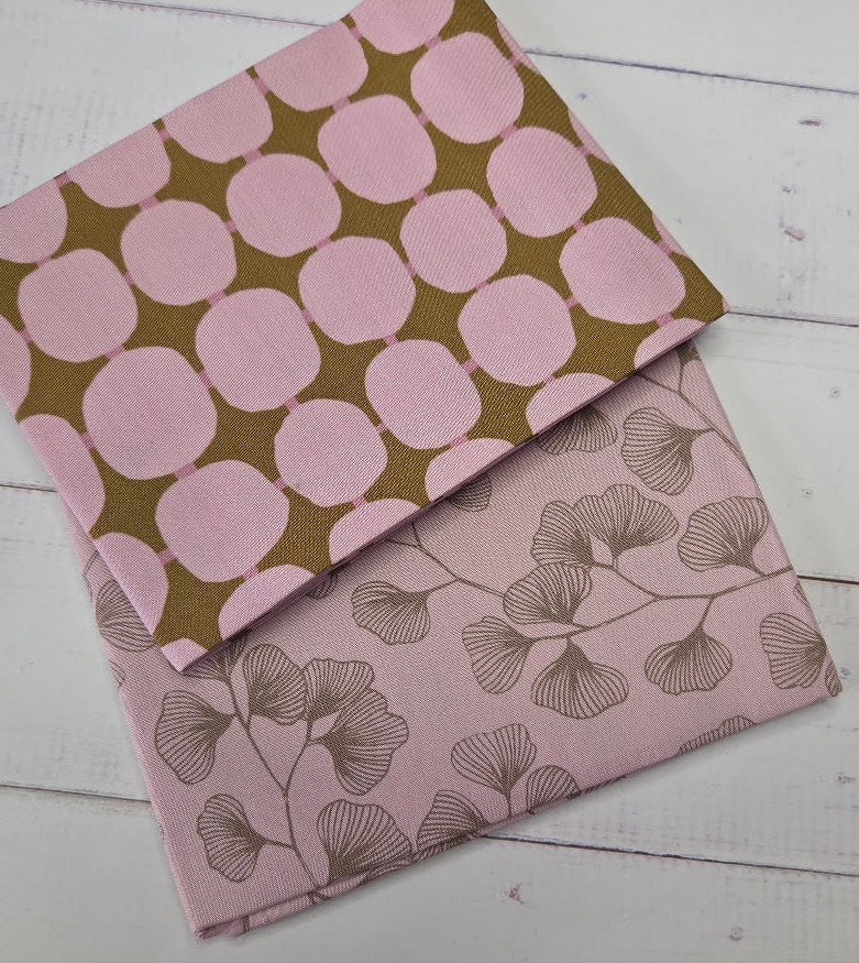 Art Gallery - Sgraffito - Gilded Ginko pink