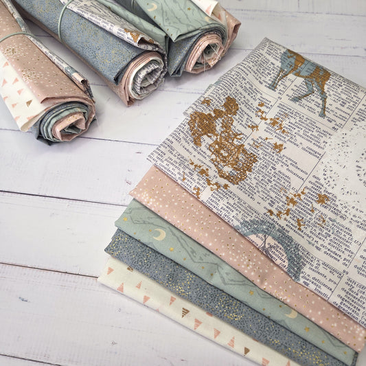 Fatquarter Set - Doiland Sparkler Gloss - Pastelltöne