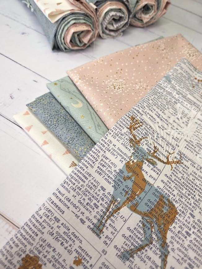 Fatquarter Set - Doiland Sparkler Gloss - Pastelltöne