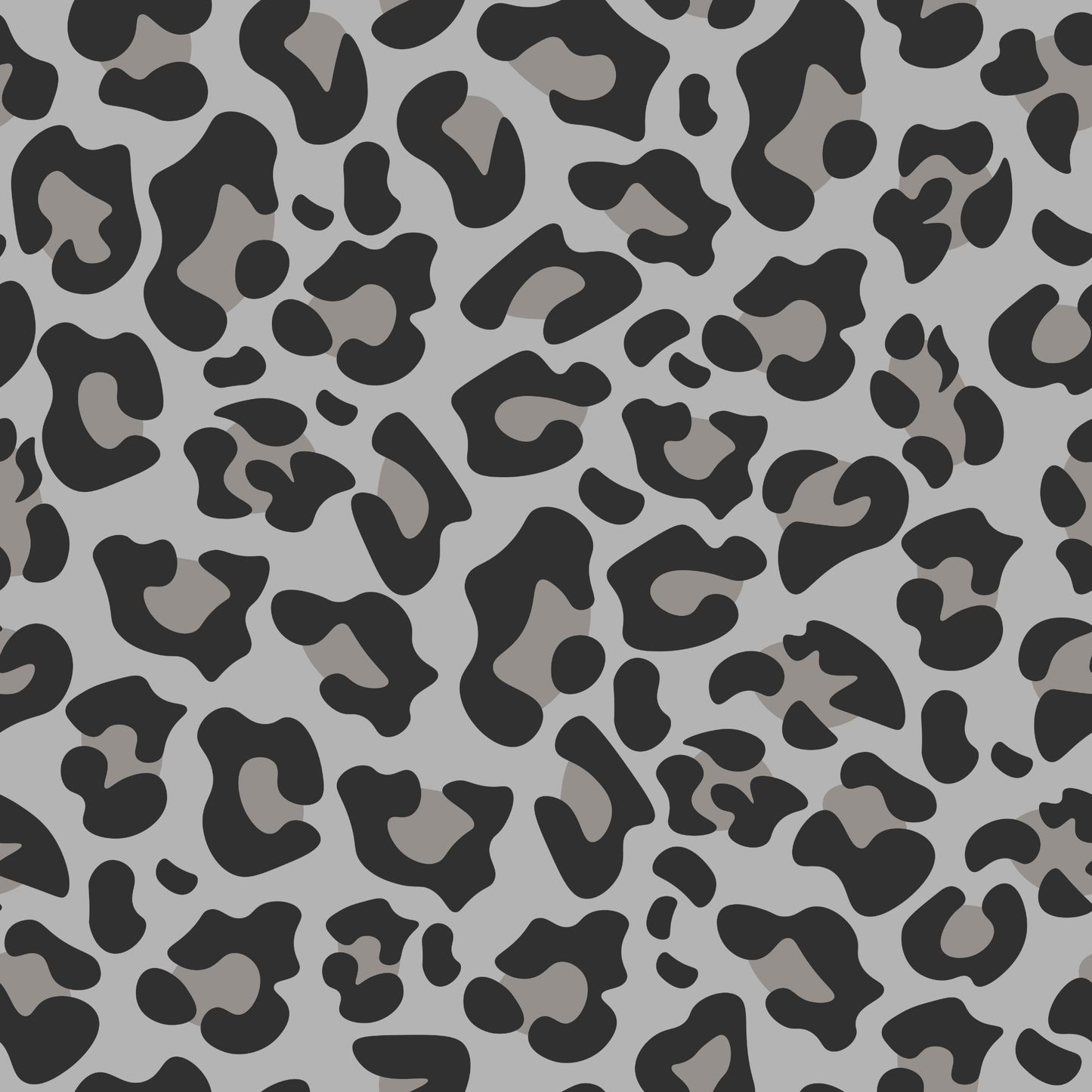 Vorbestellung - Leopard - Twill Canvas - Natural + grey