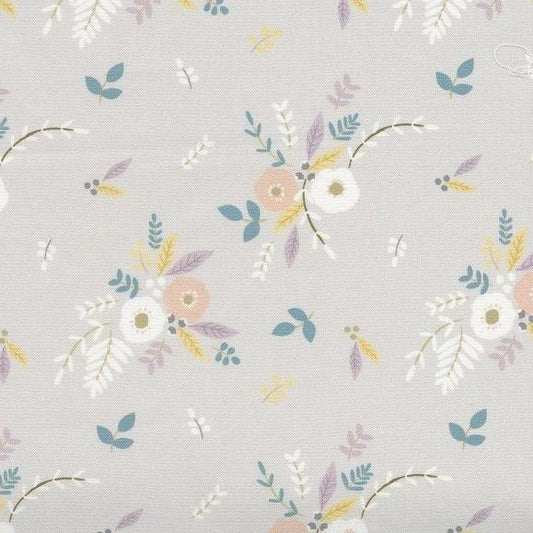 Moda - Little Ducklings - Floral Bouquet grey