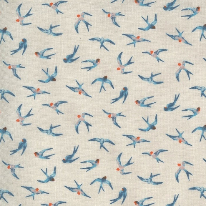 Flying Hi linen - Lulu von Chez Moi - Moda Fabrics