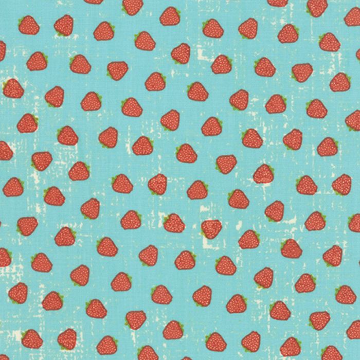 Moda - Garden Project - Strawberries - aqua