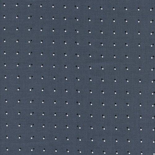 Cotton and Steel - Black and White - Double dots dark grey