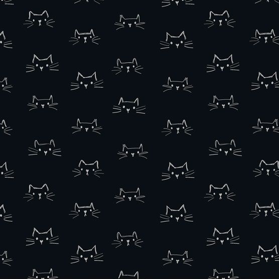 Windham Fabrics - Mod Cats - schwarz