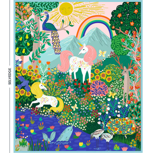 Windham Fabrics - Rainbow Vale - Mystical Meadow - Panel
