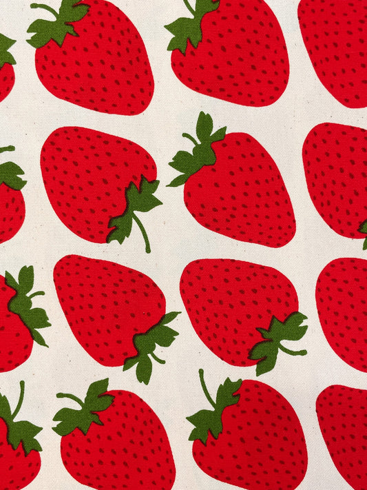 Sevenberry Canvas - Erdbeeren - weiss