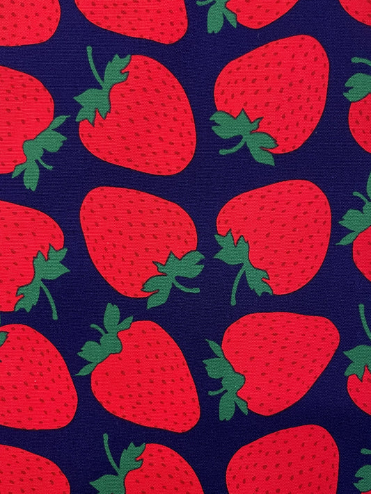 Sevenberry Canvas - Erdbeeren - dunkelblau