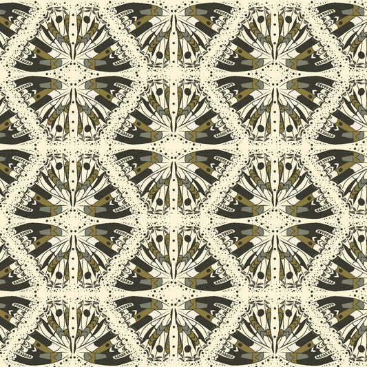 Cotton and Steel - Rifle Paper Co. - Scout Lake - Swallowtail sage