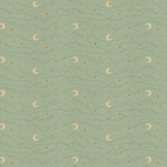 Cotton and Steel - Rifle Paper Co. - The Badlands - Open Range - Viewpoint metallic