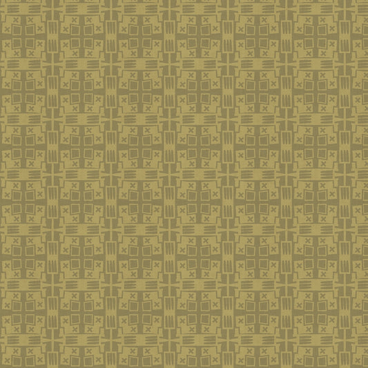 Cotton and Steel - Rifle Paper Co. - The Badlands - Desert Plaid - agave green