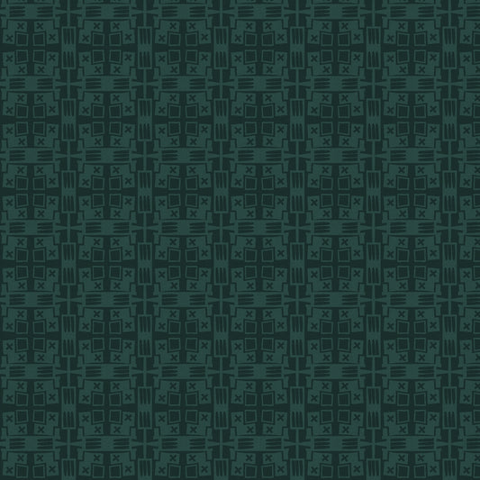 Cotton and Steel - Rifle Paper Co. - The Badlands - Desert Plaid - cyan