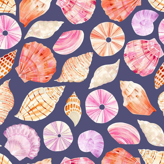 Dashwood Studio - Coral Coast - Seashells - navy