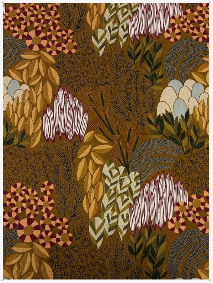 Kokka Bookhou Canvas - Bloom brown