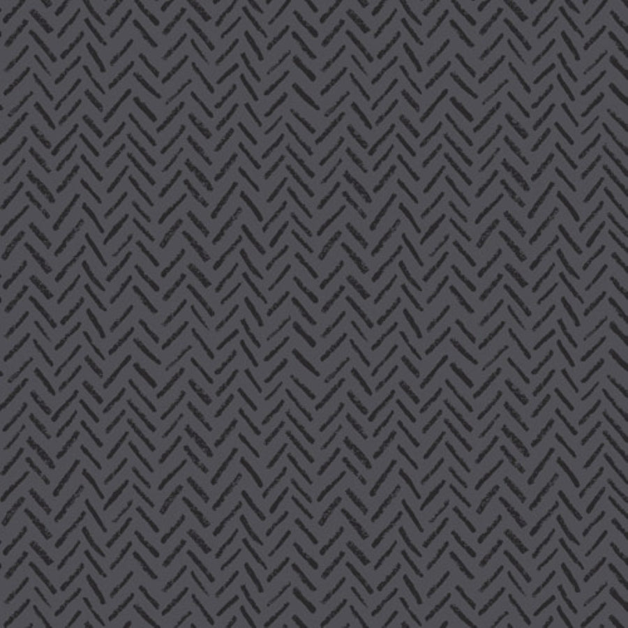 Art Gallery - Sgraffito - Linen Blend - Herringbone Etch graphite