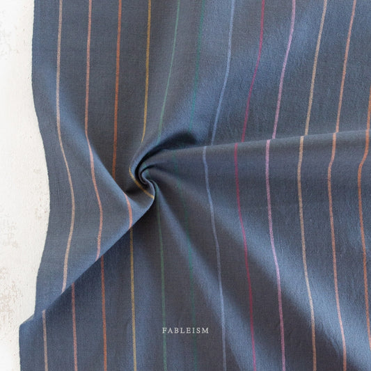 Fableism - Lucky Loom - Skinny Stripe - Dark Rainbow