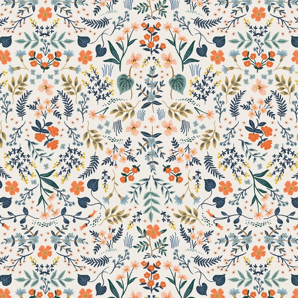 Cotton and Steel - Rifle Paper Co. - Bon Voyage - Wildwood - white