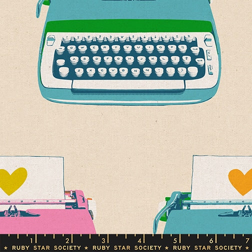 Ruby Star Society - Canvas - Best day ever - Typewriters natural