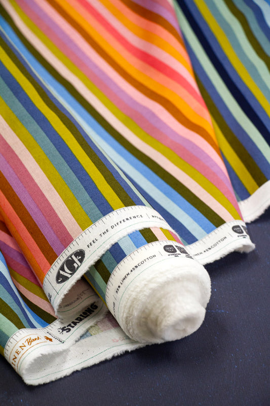 Art Gallery - Starling - Linen Blend - Linear Radiance