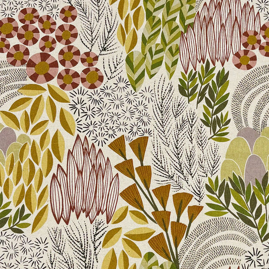 Kokka Bookhou Canvas - Bloom light beige