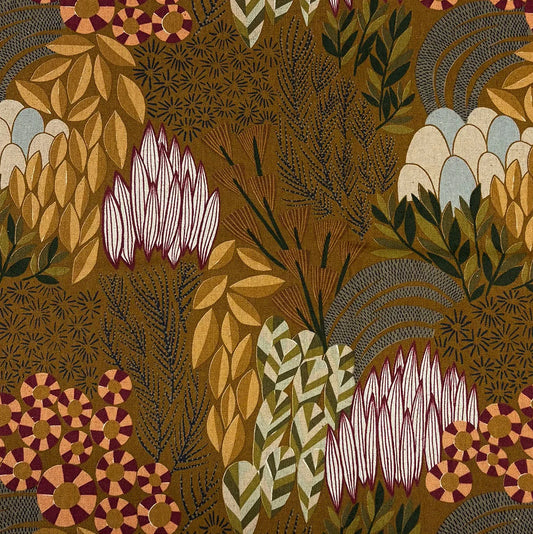 Kokka Bookhou Canvas - Bloom brown