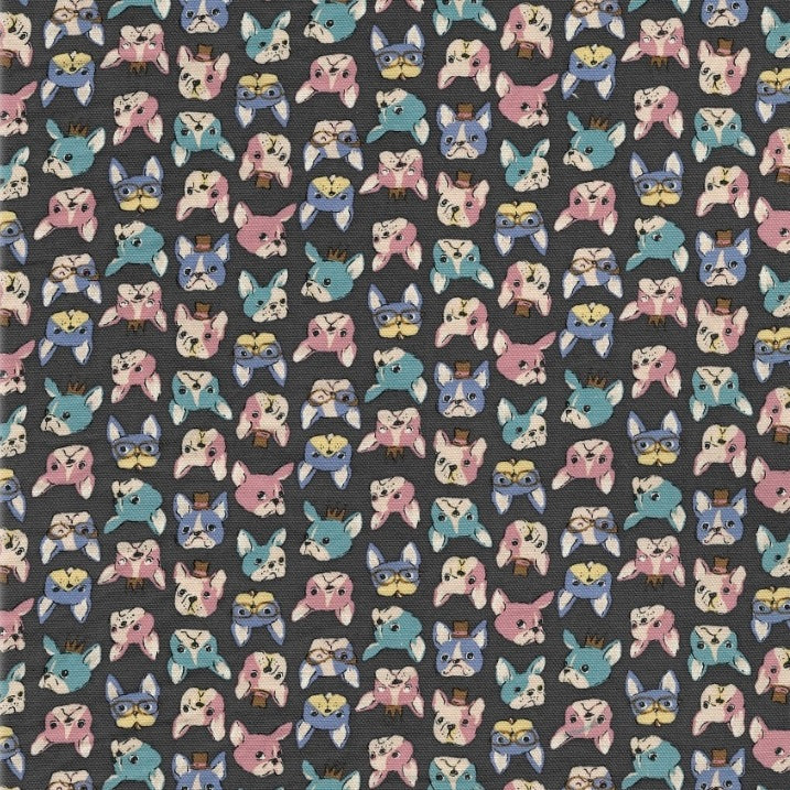 Kokka Canvas - Chibi Petit Oxford Canvas – French Bulldog