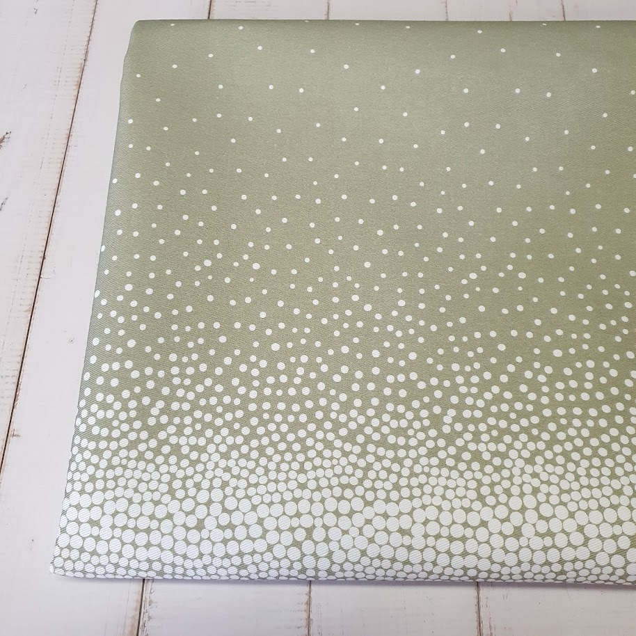 MYO Design - Twill Canvas - Dotties - oldgreen