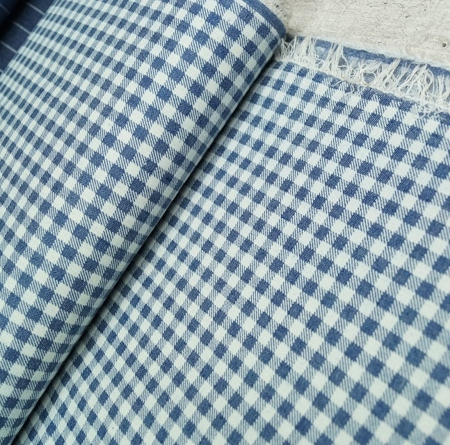 Sommerjeans kariert - blau