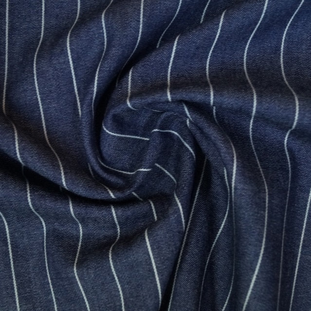 Sommerjeans Pin-Stripe - dunkelblau