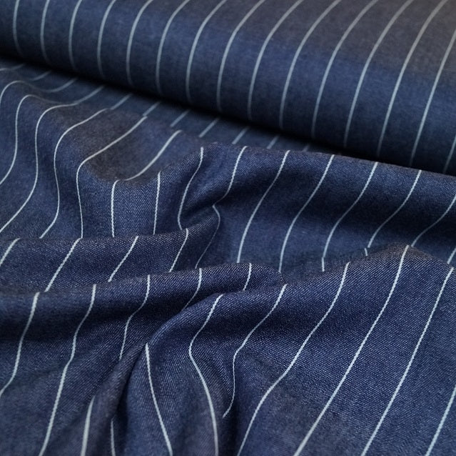 Sommerjeans Pin-Stripe - dunkelblau