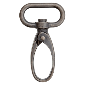 Karabiner altsilber - verschiedene Breiten