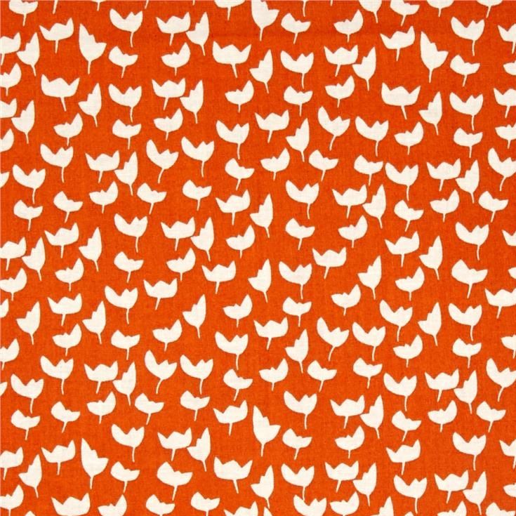 Windham Fabrics - Hemma - Lilla Emmi - mandarin