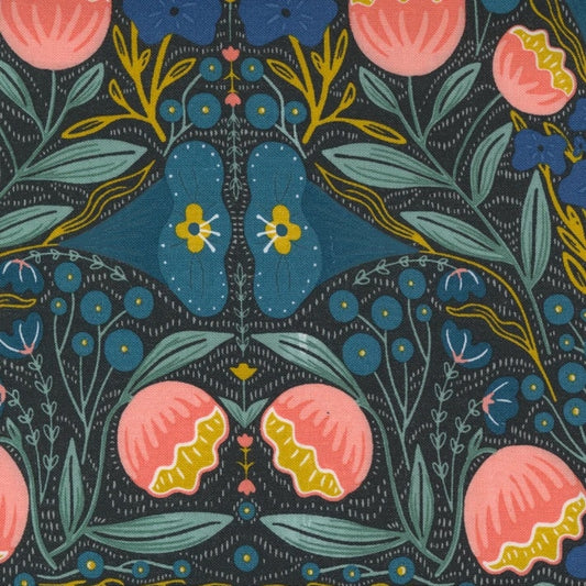 Moda Fabrics - Nocturnal - Night Flowers - night