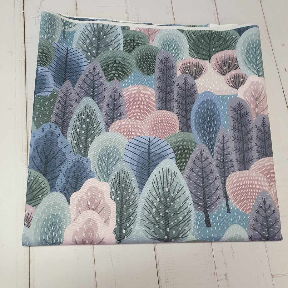MYO Design - Twill Canvas - Winterwald - pastell