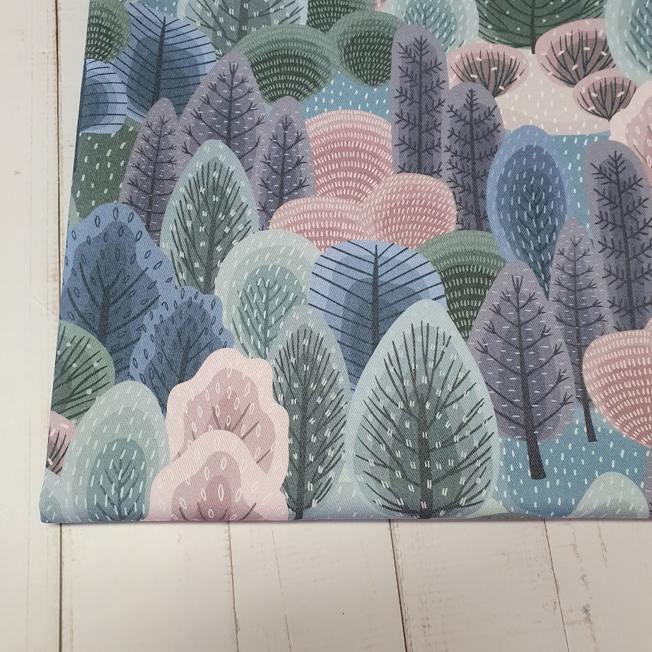 MYO Design - Twill Canvas - Winterwald - pastell