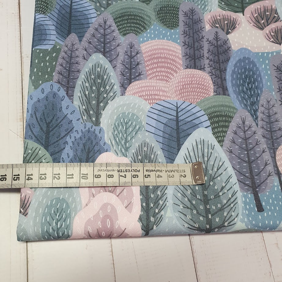 MYO Design - Twill Canvas - Winterwald - pastell
