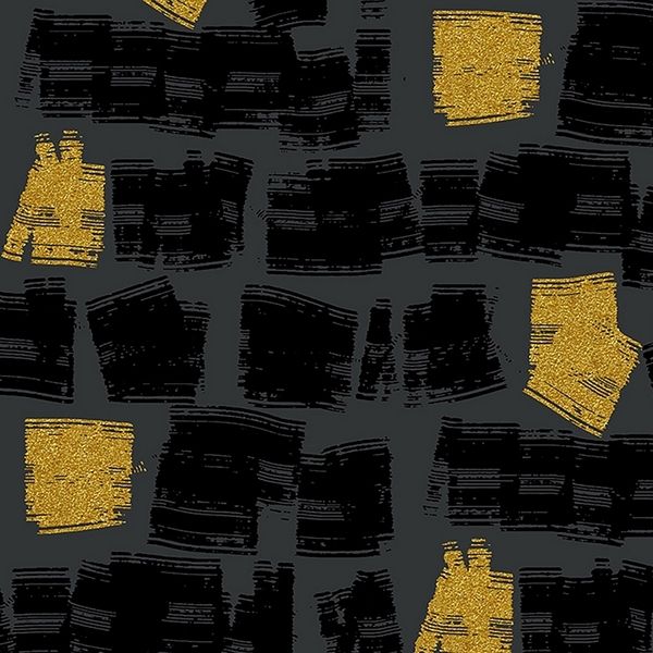 RJR Fabrics - Shiny Objects - Swift - black ink metallic