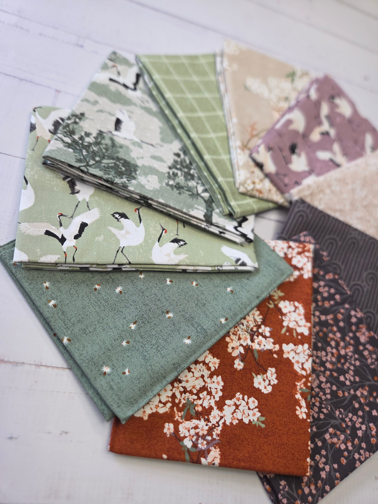 Art Gallery - Soar - Dancing Cranes Jade