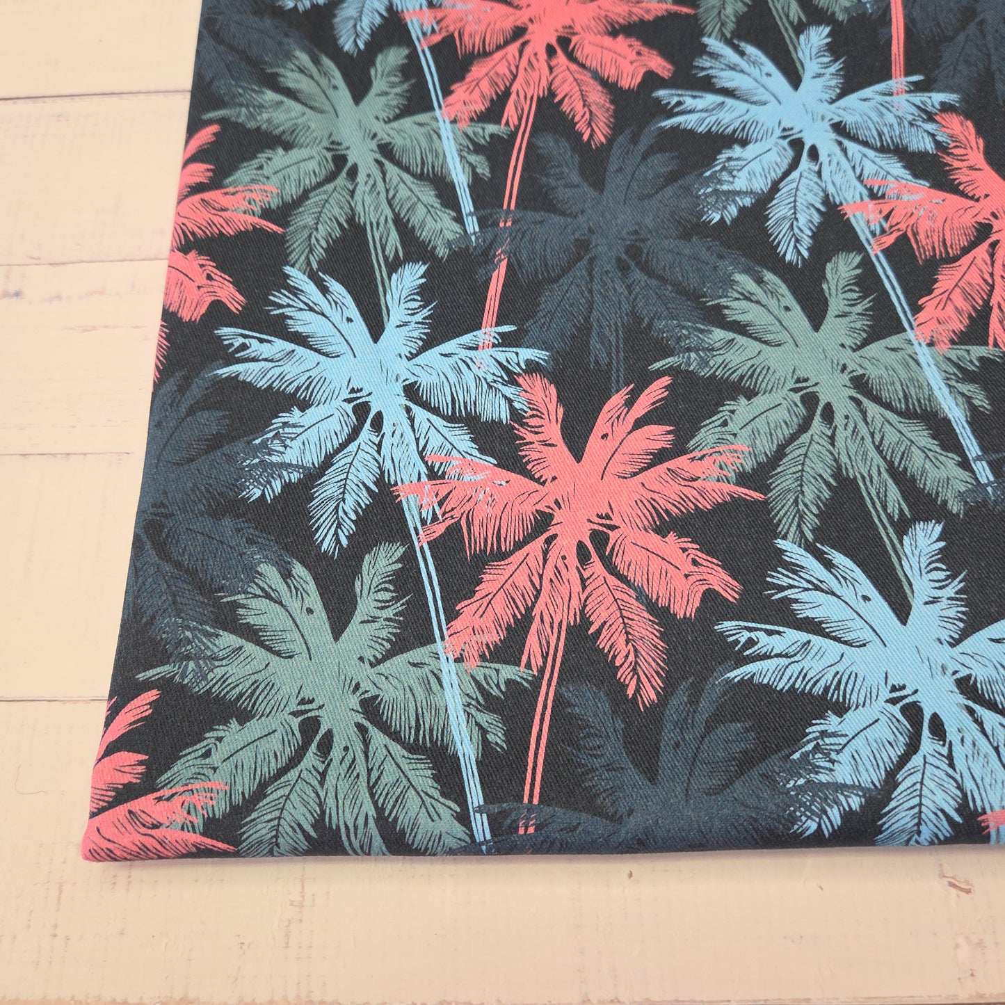MYO Design - Twill Canvas - Palm Springs - navy