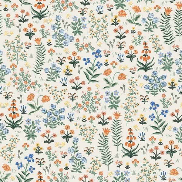 Cotton and Steel - Rifle Paper Co. - Camont - Menagerie Garden - cream