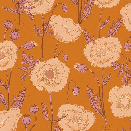 Ruby Star Society - Unruly Nature - Icelandic Poppies - caramel metallic